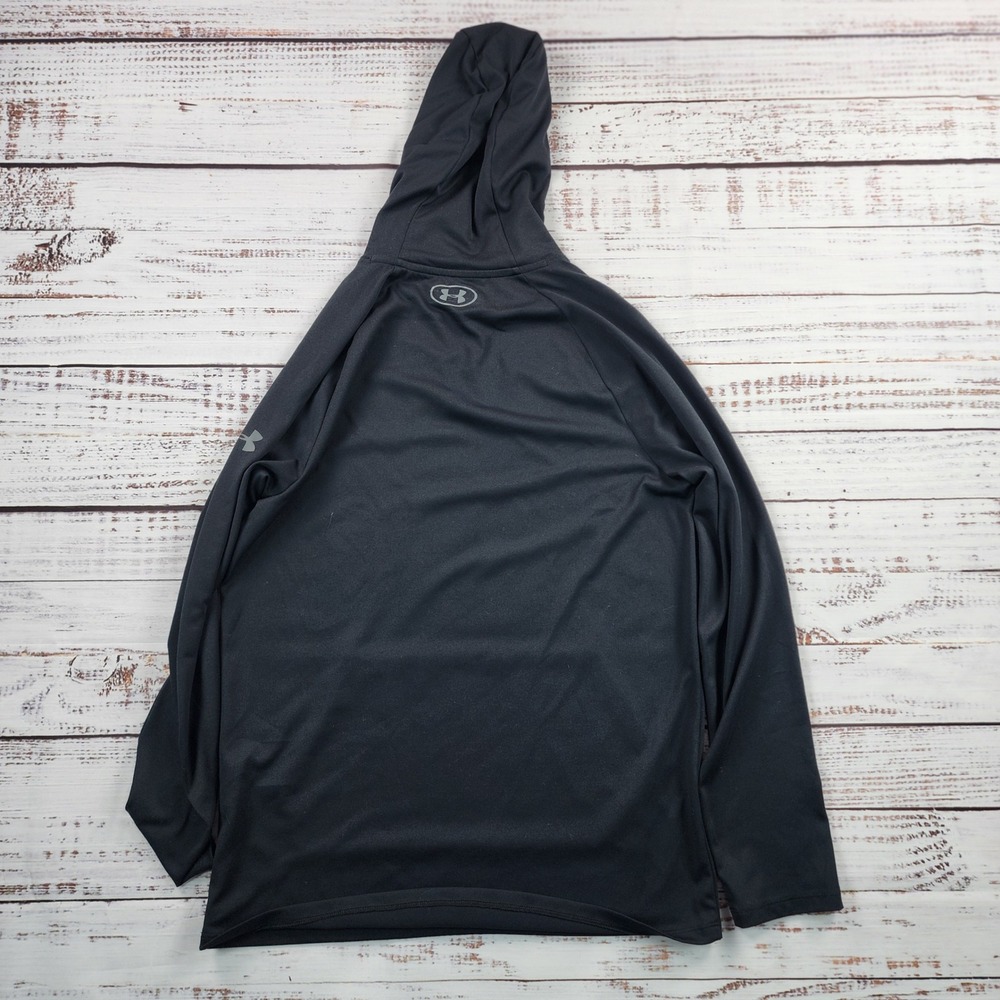 Under Armour Project Rock Hoodie Mens Small Tech 2.0 Brahma Bull Black - Picture 2 of 6
